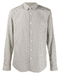 Sandro Paris Check Print Long Sleeved Shirt