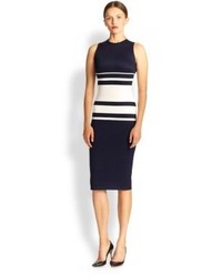 Carolina Herrera Jersey Stripe Dress
