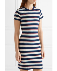 James Perse Striped Cotton Jersey T Shirt Dress