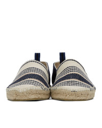 Castaner Navy And Off White Canvas Pedro Espadrilles