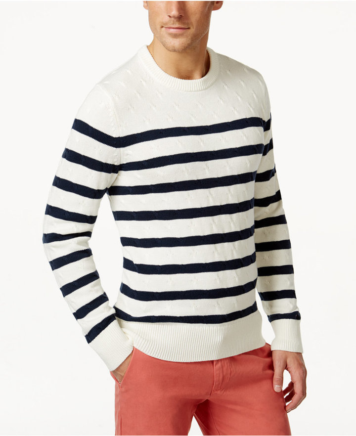 tommy striped sweater