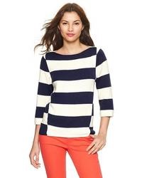 Gap Mix Stripe Boatneck Sweater