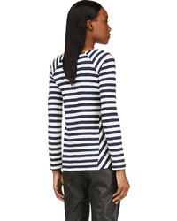 Marc by Marc Jacobs Navy Stripe Crewneck Sweater