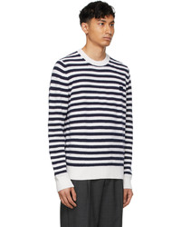 Acne Studios Navy White Breton Stripe Sweater