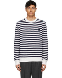 Acne Studios Navy White Breton Stripe Sweater