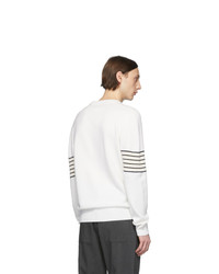 Maison Margiela Off White Rib Sleeves Sweater