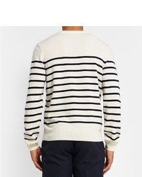 A.P.C. Striped Wool And Cashmere Sweater