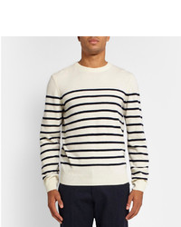 A.P.C. Striped Wool And Cashmere Sweater