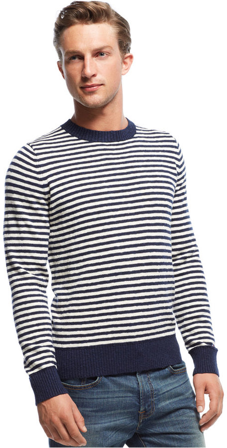 Tommy Hilfiger Morris Striped Crew Neck Sweater | Where to buy & how to ...