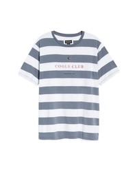 Barney Cools Embroidered Cools Club Stripe T Shirt