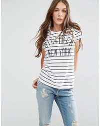 Tommy Hilfiger Hilfiger Denim Striped Logo T Shirt