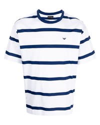 Emporio Armani Horizontal Stripe Print T Shirt