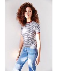 Truly Madly Deeply Jewel Stripe Ringer Tee