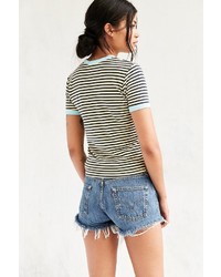 Truly Madly Deeply Jewel Stripe Ringer Tee