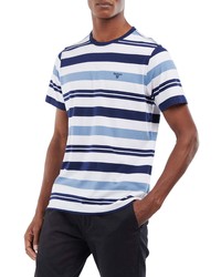 Barbour Kylemore Stripe Cotton T Shirt In Force Blue At Nordstrom