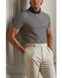 Ralph Lauren Purple Label Lisle Stripe Cotton T Shirt