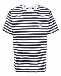 Carhartt WIP Logo Striped T Shirt