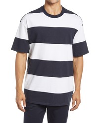 Selected Homme Loose Fit Stripe T Shirt