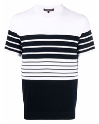 Michael Kors Collection Michl Kors Collection Striped Short Sleeved T Shirt