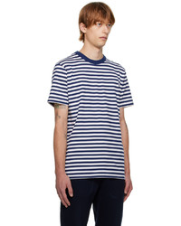 Norse Projects Navy White Niels Classic Stripe T Shirt