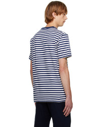 Norse Projects Navy White Niels Classic Stripe T Shirt