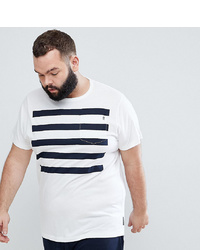 French Connection Plus 5 Stripe Pocket T Shirtmarine
