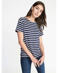 Old Navy Relaxed Mariner Stripe Thick Knit Tee For