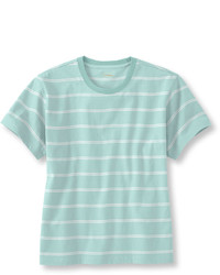 L.L. Bean Saturday T Shirt Short Sleeve Crewneck Stripe