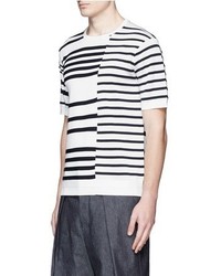 TOMORROWLAND Stripe Cotton Knit T Shirt
