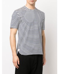 Junya Watanabe MAN Stripe Print Cotton T Shirt