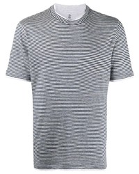 Brunello Cucinelli Stripe Print T Shirt