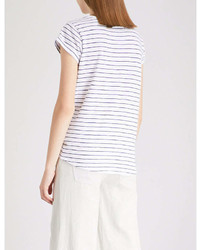 The White Company Striped Cotton Jersey T Shirt