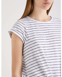 The White Company Striped Cotton Jersey T Shirt