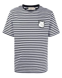 MAISON KITSUNÉ Striped Cotton T Shirt