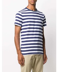 Polo Ralph Lauren Striped Embroidered Logo T Shirt