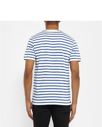 A.P.C. Striped Knitted Cotton T Shirt