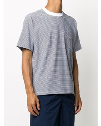 Danton Striped Print Pocket T Shirt