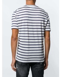 DSQUARED2 Striped T Shirt With Heart Patch