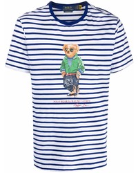 Polo Ralph Lauren Teddy Bear Print Striped T Shirt