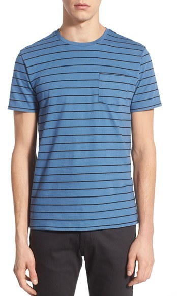 The Rail Trim Fit Stripe Pocket Crewneck T Shirt, $22 | Nordstrom ...