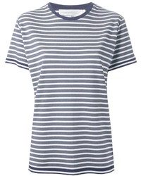 Victoria Beckham Denim Striped T Shirt