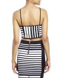 English Factory Striped Crop Top