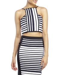 English Factory Striped Crop Top
