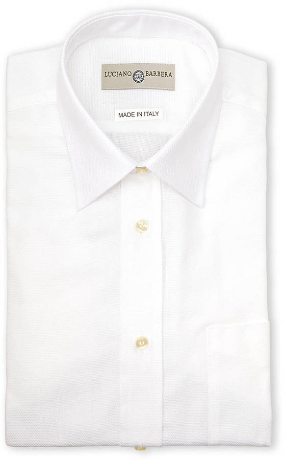 Luciano Barbera Chest Pocket Dress Shirt, $200 | Century 21 | Lookastic