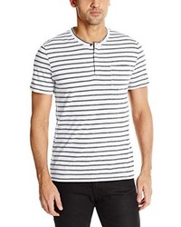 Kenneth Cole New York Stripe Henley With Pocket Shirt