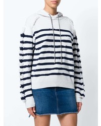 Barrie Striped Hooded Sweatshirt