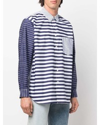 Comme Des Garcons SHIRT Comme Des Garons Shirt Long Sleeve Striped Cotton Shirt
