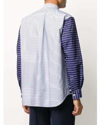 Comme Des Garcons SHIRT Comme Des Garons Shirt Striped Panelled Cotton Shirt