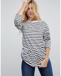 ASOS DESIGN Asos Stripe T Shirt With Long Sleeve In Oversize Fit