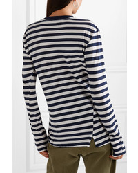 Bassike Classic Vintage Striped Organic Cotton Jersey Top